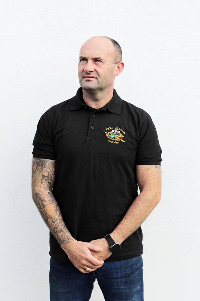Custom embroidered polo shirt for hospitality workwear