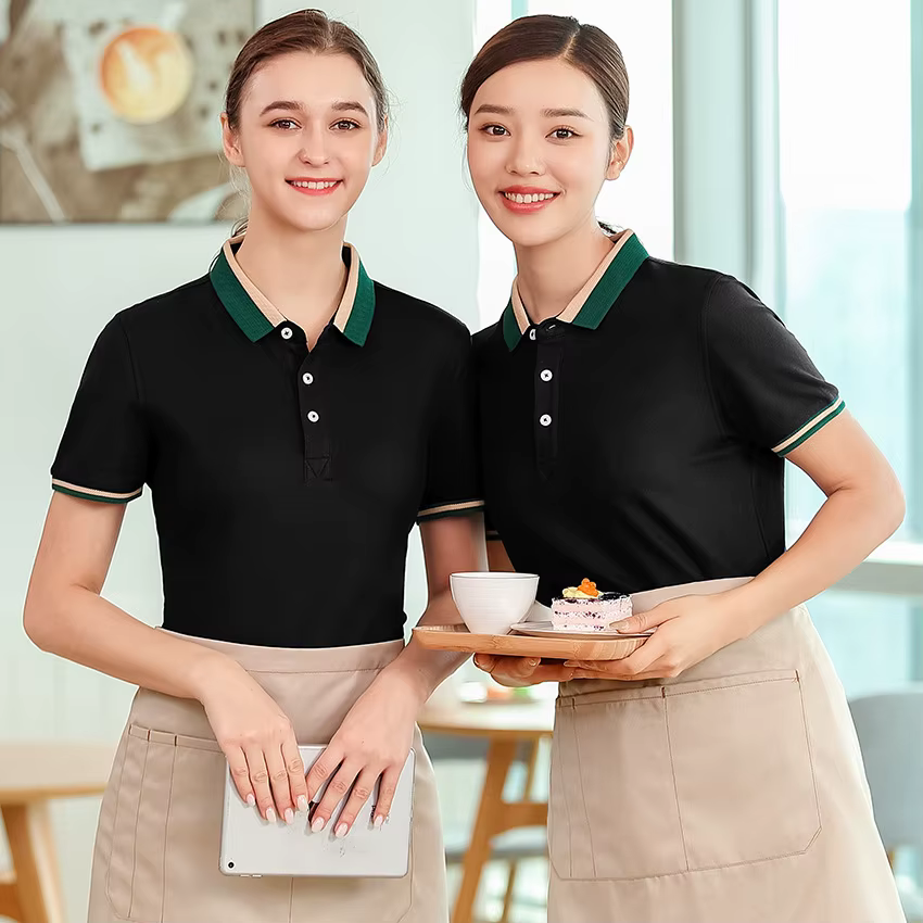 Staff uniform polo shirt for hospitality venues