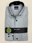 OLYMP | Light blue modern fit formal shirt with Button-down collar