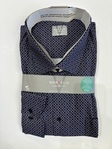 Marvelis  | Navy  designed casual comfort fit long sleeved shirt