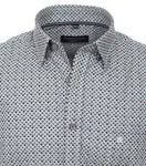 CASA MODA | Blue designed casual  long sleeved 100% cotton-