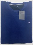 EDEN PARK | Cobalt blue round neck pullover 100% cotton - Available in 4XL only
