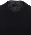 CASA MODA | Black v neck pullover 100% Pima  cotton