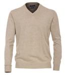 CASA MODA | Beige V-Neck Pullover 100% Pima cotton