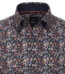 VENTI | Floral modern fit long sleeved shirt 100% cotton -