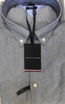 TOMMY HILFIGER | Grey long sleeved regular fit shirt - Available in 3XL 4XL only